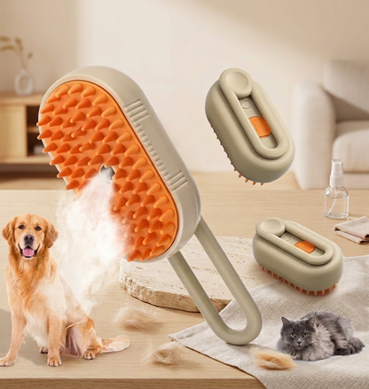 4-in-1 Electric Mist Spray Pet Grooming & Deshedding Brush