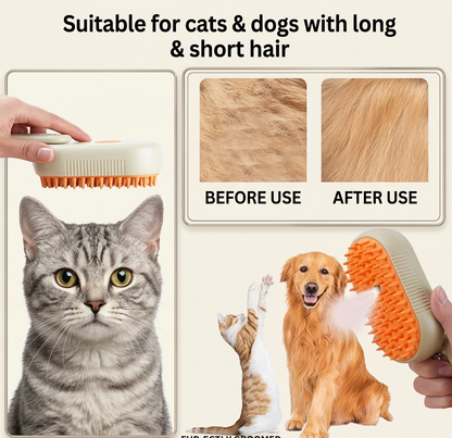 4-in-1 Electric Mist Spray Pet Grooming & Deshedding Brush