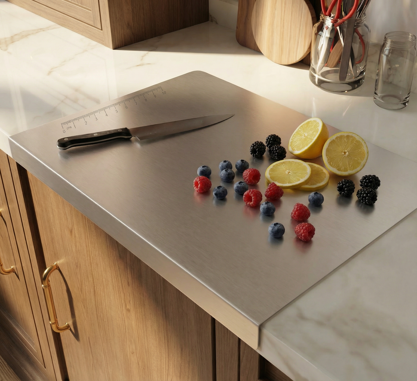 The Premium Stainless Steel Chopping Board
